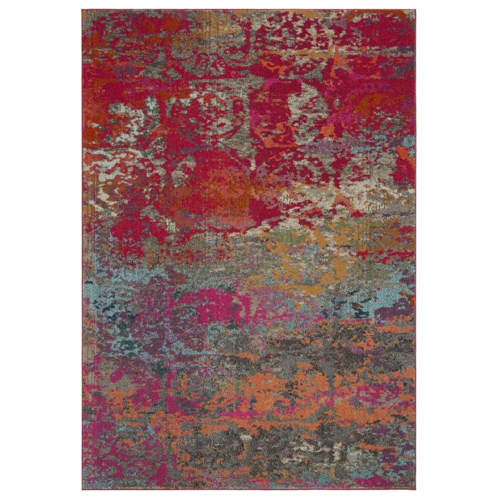 Safavieh Monaco MNC261R 5"1" x 7"7" Fuchsia and Blue Area Rug, , large