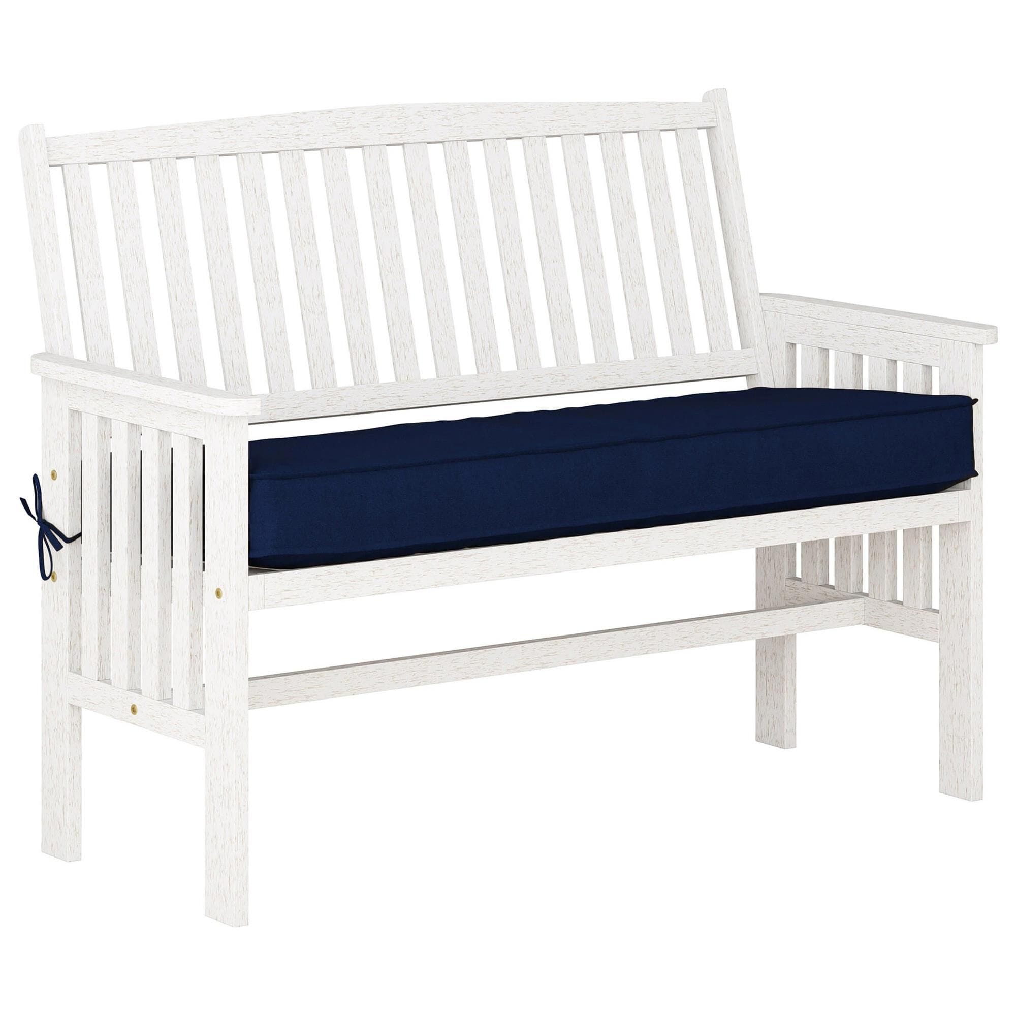 Navy blue best sale outdoor bench