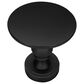 Hearth and Haven Outdoor Round Side Table with Sculpted Pedestal Base in Black, , large