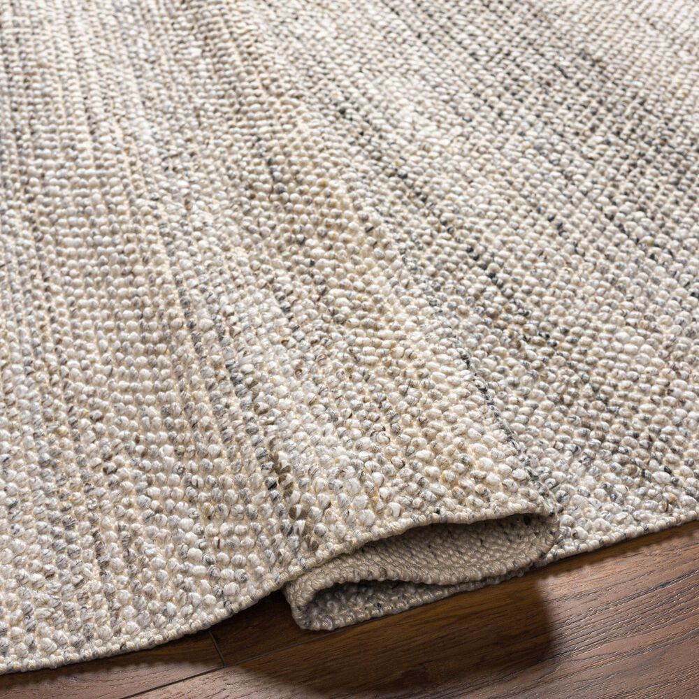 Surya Reika REK-2305 2&#39; x 3&#39; Light Gray, Charcoal, Black and Light Beige Area Rug, , large