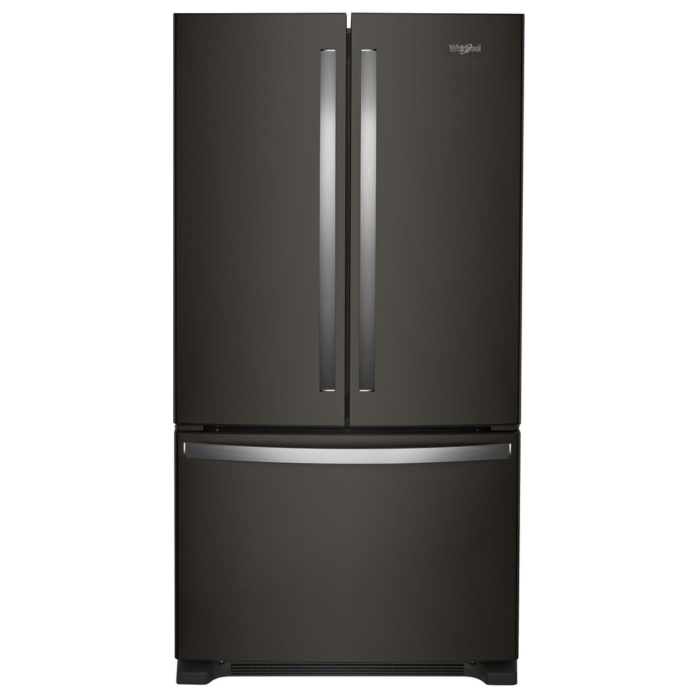 Whirlpool 20 Cu. Ft. Counter-Depth French Door Refrigerator in Black Stainless Steel, , large