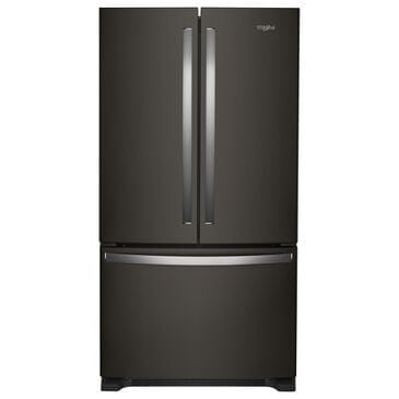 Whirlpool 20 Cu. Ft. Counter-Depth French Door Refrigerator in Black Stainless Steel, , large