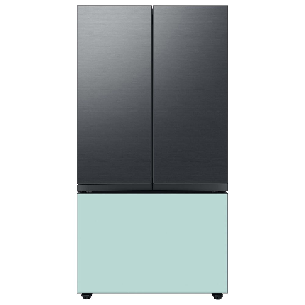 Samsung Bespoke Bespoke 3-Door French Door Refrigerator Bottom Panel in Morning Blue Glass, , large
