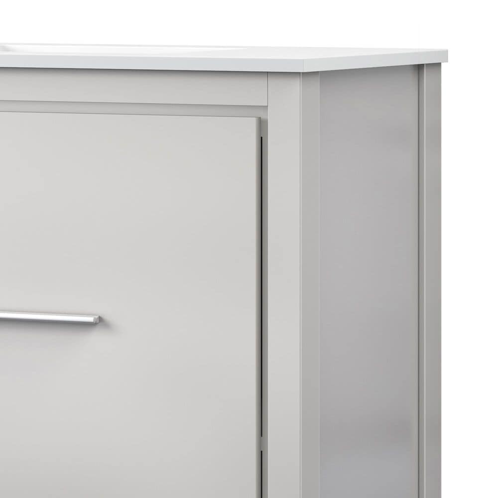 Lexora Home Lafarre 80&quot; Double Bathroom Vanity in Rustic Acacia with 2 cm White Cultured Marble Top, Rectangular Sinks and 70&quot; Mirror, , large
