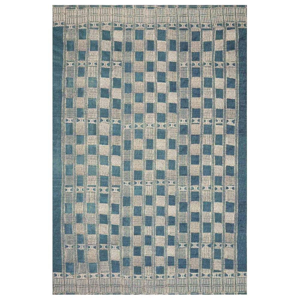 Loloi Mika MIK-08 6"7" x 9"4" Blue and Ivory Area Rug, , large