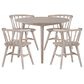 STEVE SILVER Willow 5-Piece Round Dining Set in Sand, , large