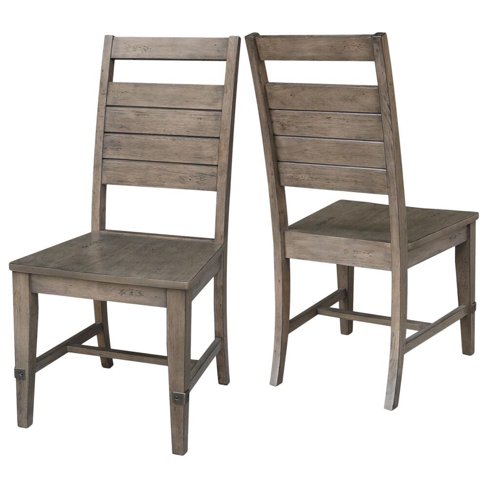 International Concepts Farmhouse Chic Side Chair in Brindle &#40;Set of 2&#41;, , large