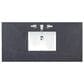 James Martin Vanities Brittany 48" Single Bathroom Vanity in Black Onyx with 3 cm Charcoal Soapstone Quartz Top and Rectangle Sink, , large