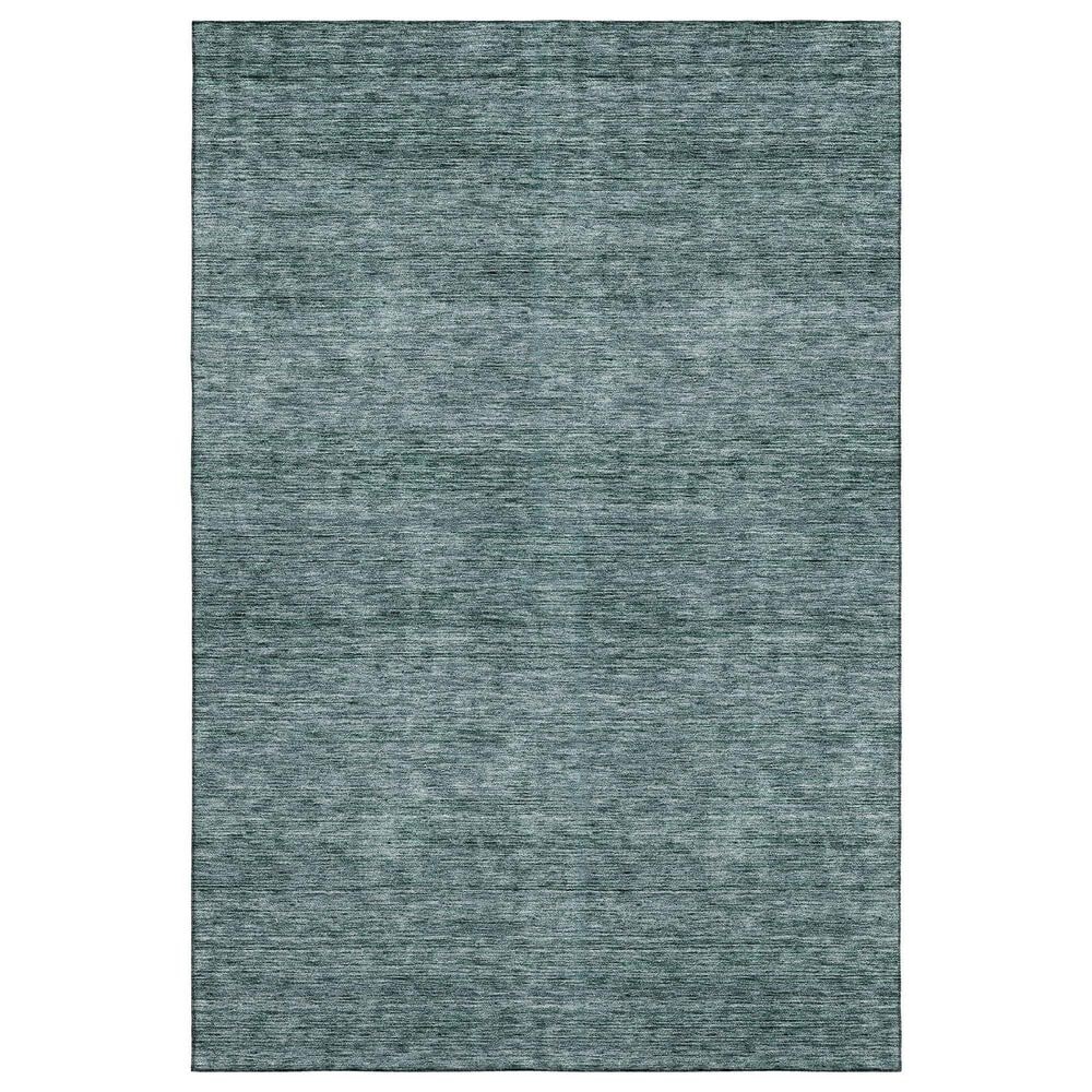 Dalyn Rug Company Soft Essentials Solid Teal 3" x 5" Indoor/Outdoor Area Rug, , large