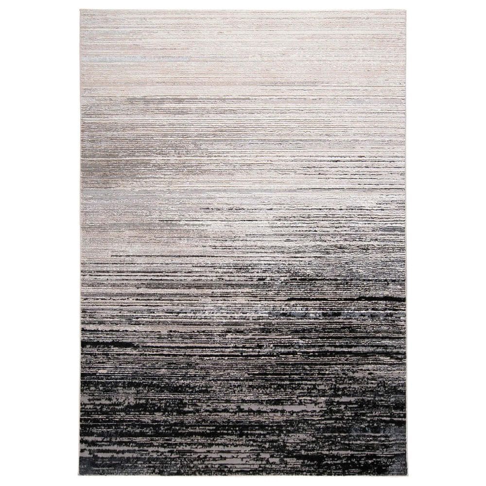 Feizy Micah 8" x 10" Black and Dark Gray Area Rug, , large