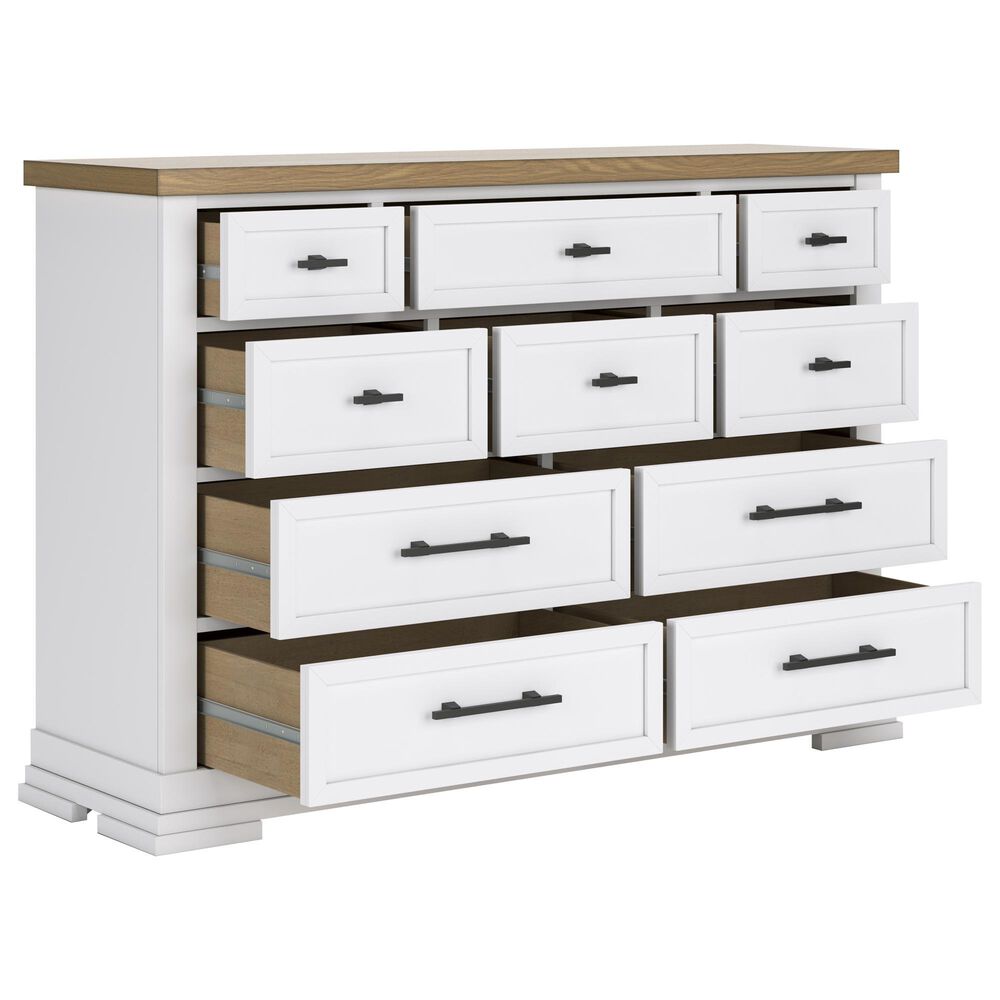 Ashley 3-Piece Queen Bedroom Set in White and Natural, , large