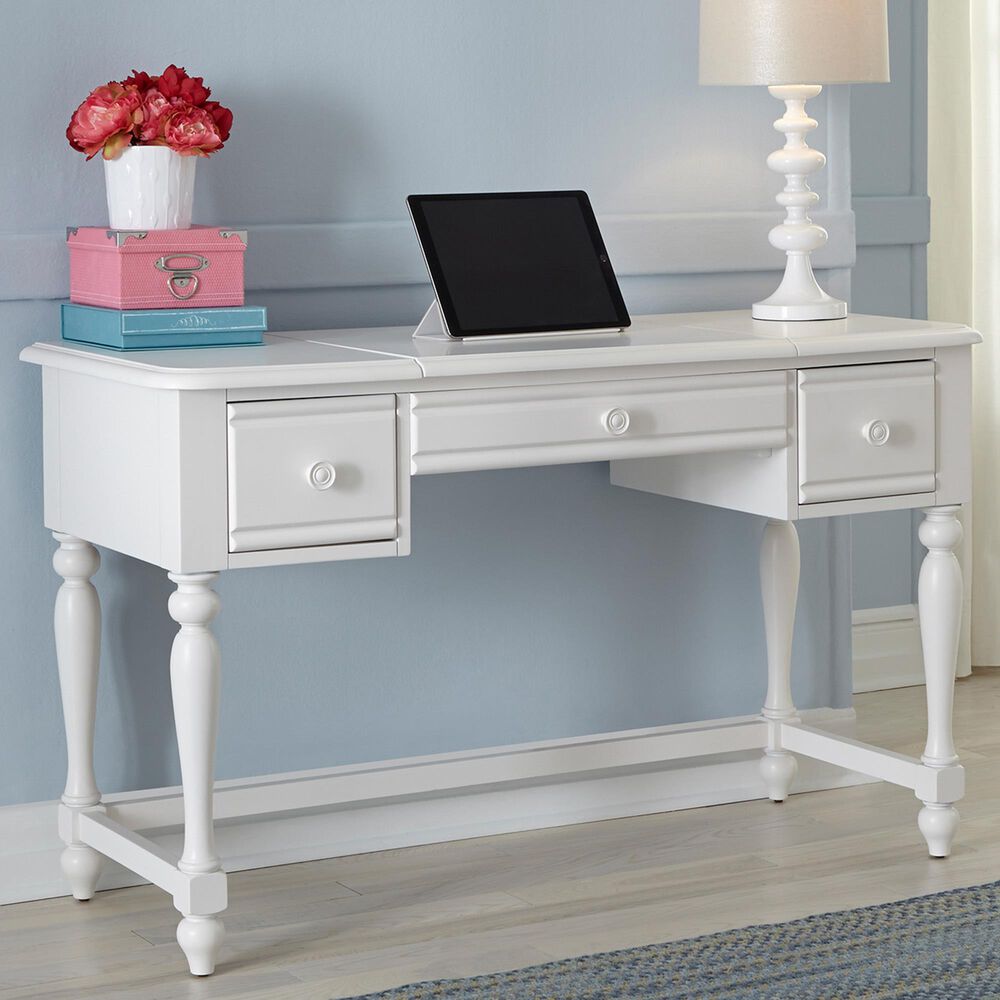Belle Furnishings Summer House Vanity Desk in White, , large