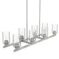 Hunter Hartland 8-Light Linear Chandelier in Brushed Nickel, , large