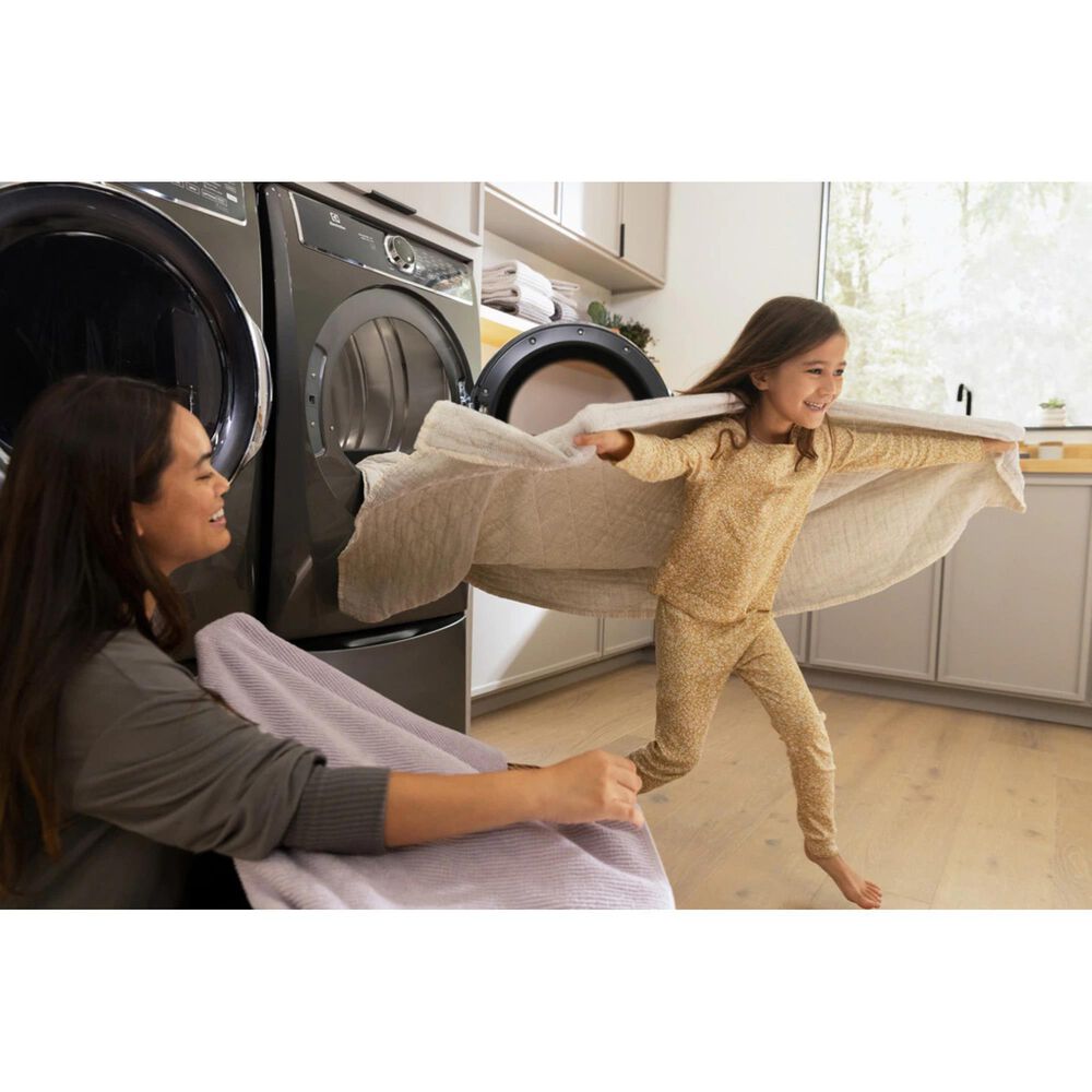 Electrolux 8 Cu. Ft. Front Load Gas Dryer with Steam in Titanium, , large