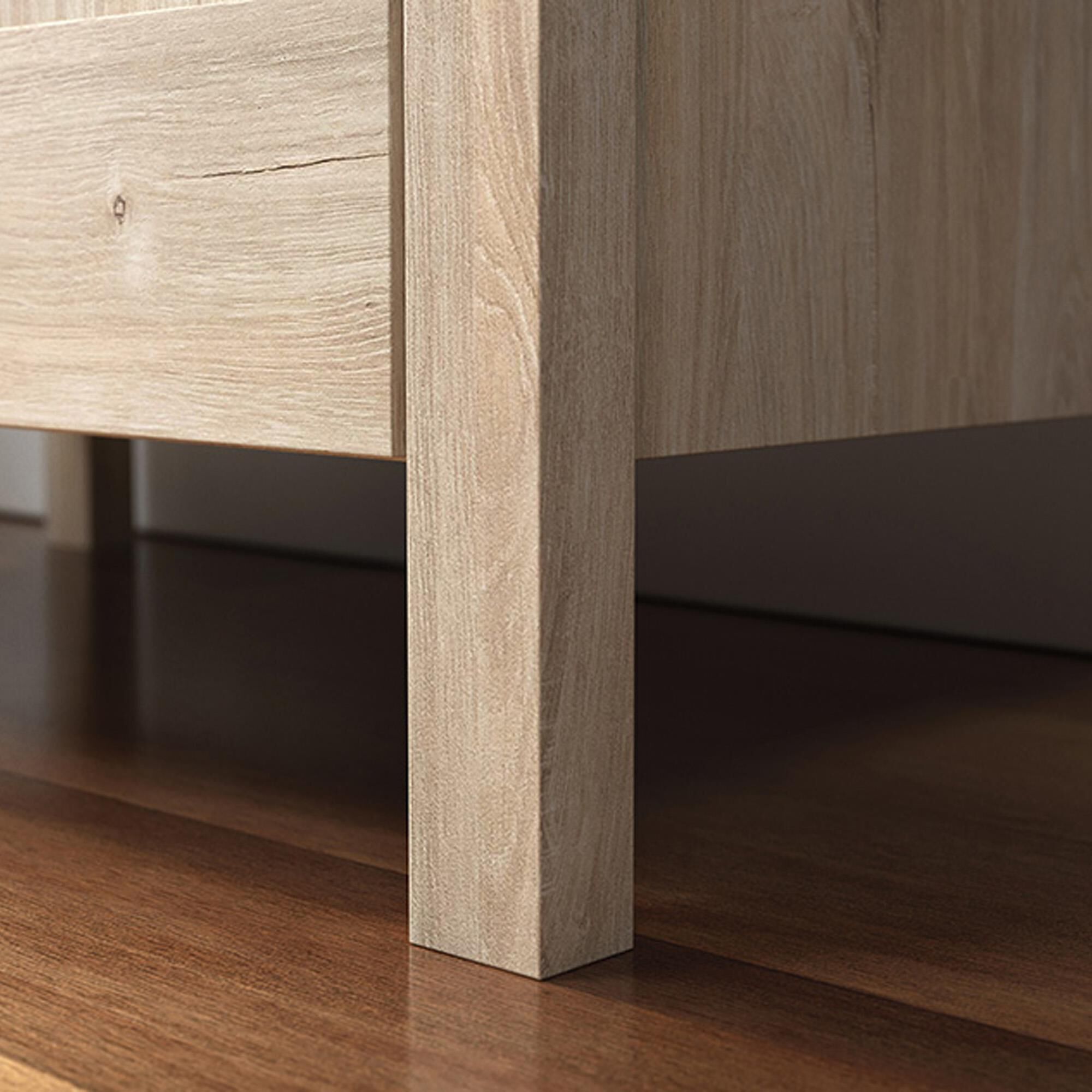 Sauder 2 Door Storage Cabinet in Chalk Oak