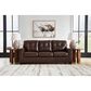Ashley Santorine Stationary Sofa in Dark Brown, , large