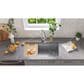 MS International Single Bowl 16-Gauge Handcrafted Workstation Kitchen Sink in Stainless Steel, , large