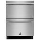 JennAir Rise 24" Double Drawer Refrigerator in Stainless Steel, , large