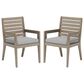 Homestyles Sustain Patio Dining Chair with Gray Cushion in Stain Brown (Set of 2), , large