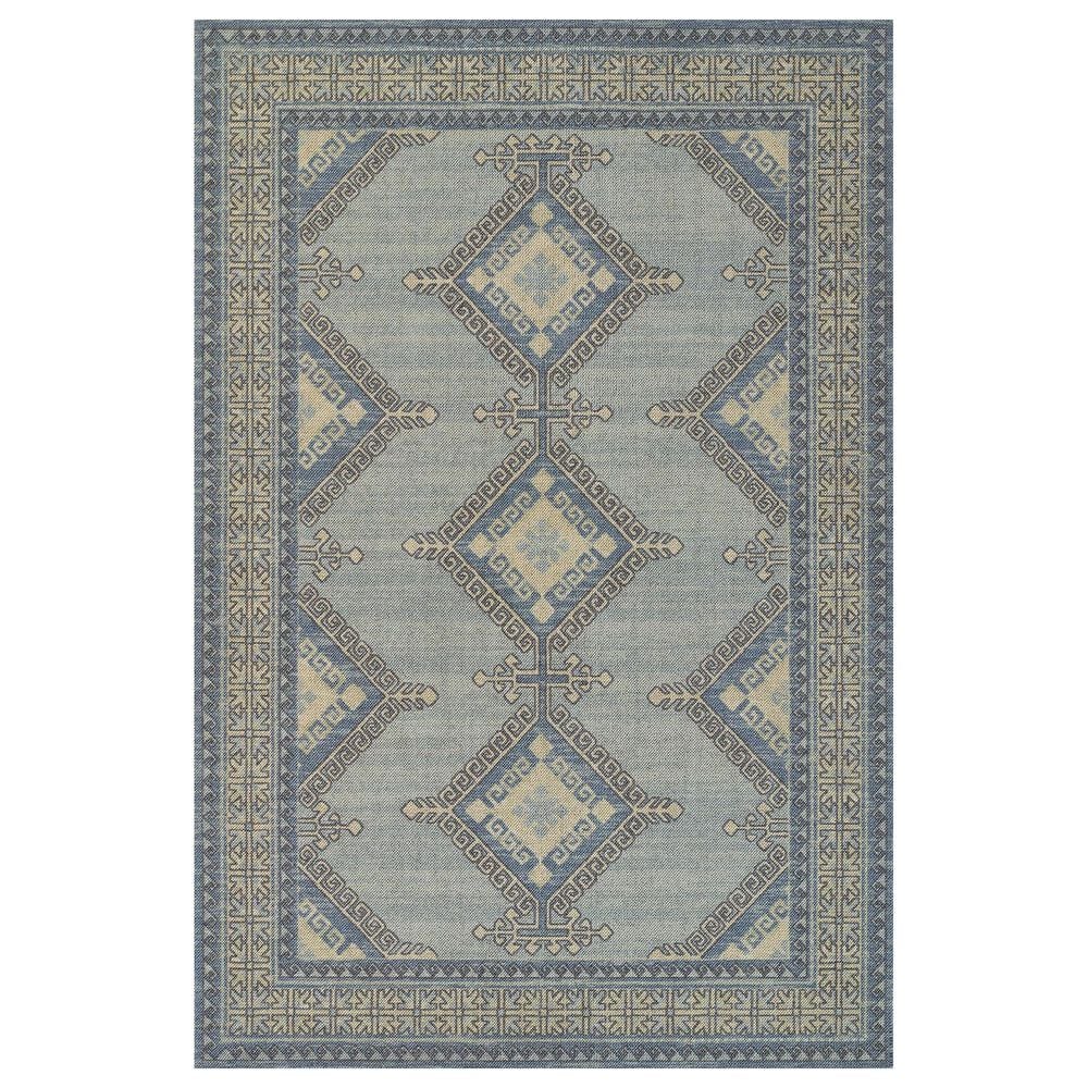 Momeni Anatolia Southwestern 6"6" x 9" Blue Area Rug, , large