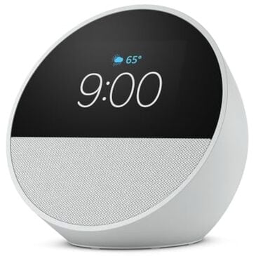 Amazon Echo Spot (2024 release), Smart alarm clock with vibrant sound + Alexa - White, , large