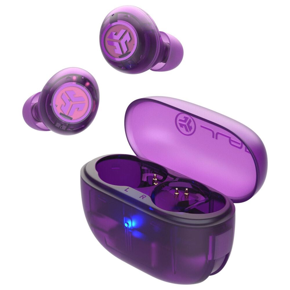 JLab Go Pop ANC True Wireless Earbuds in Transparent Purple, , large