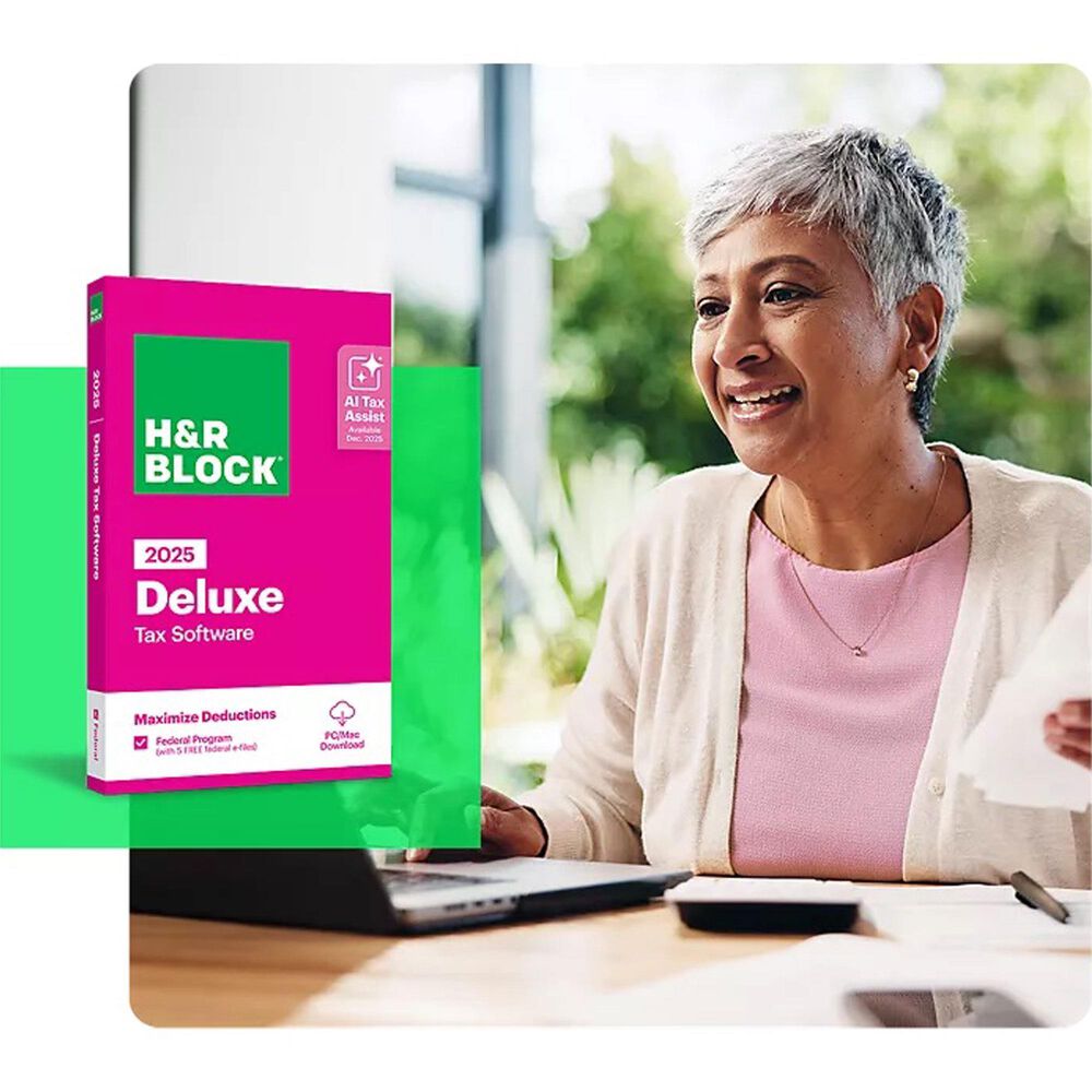 H&amp;R Block H&amp;R Block Tax Software Deluxe 2025, , large