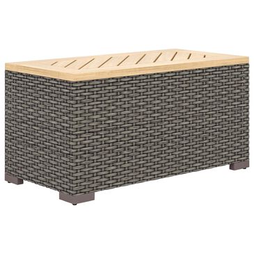 Homestyles Boca Raton Storage Table in Brown and Gray - Table Only, , large