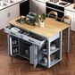 HOMLUX 47-inch Kitchen Island  in Grey Blue, , large