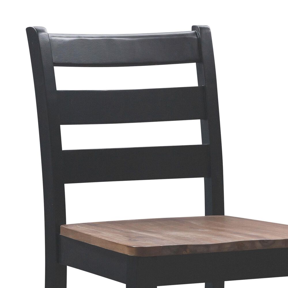 Linon Home Decor Colm Counter Stool in Black and Warm Brown, , large