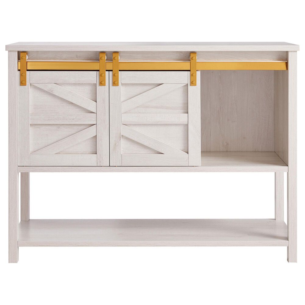 Furniture of America Bazan Buffet in White Oak and Gold, , large