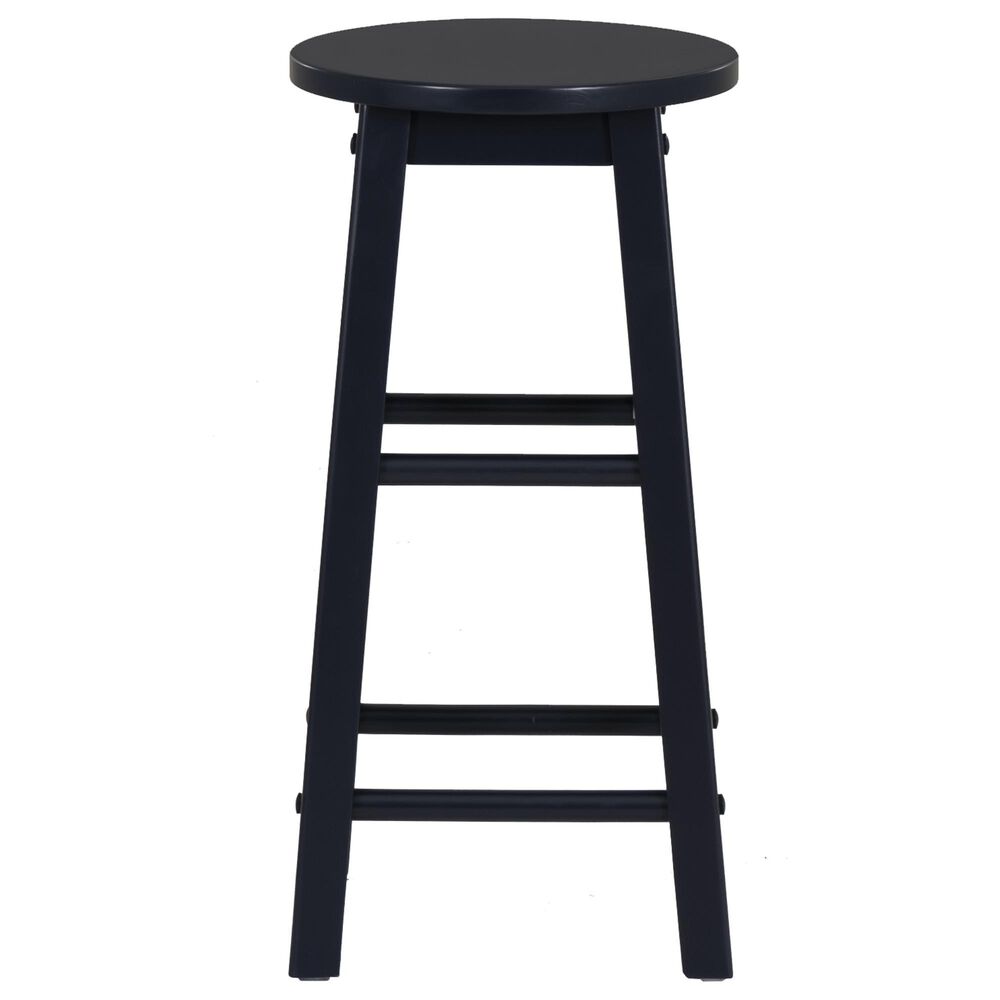 Linon Home Decor Abby 24" Counter Stool in Navy, , large