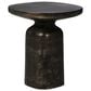 Four Hands Odessa End Table in Distressed Bronze, , large