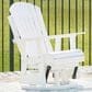 Ashley Hyland Wave Swivel Glider Chair in White, , large