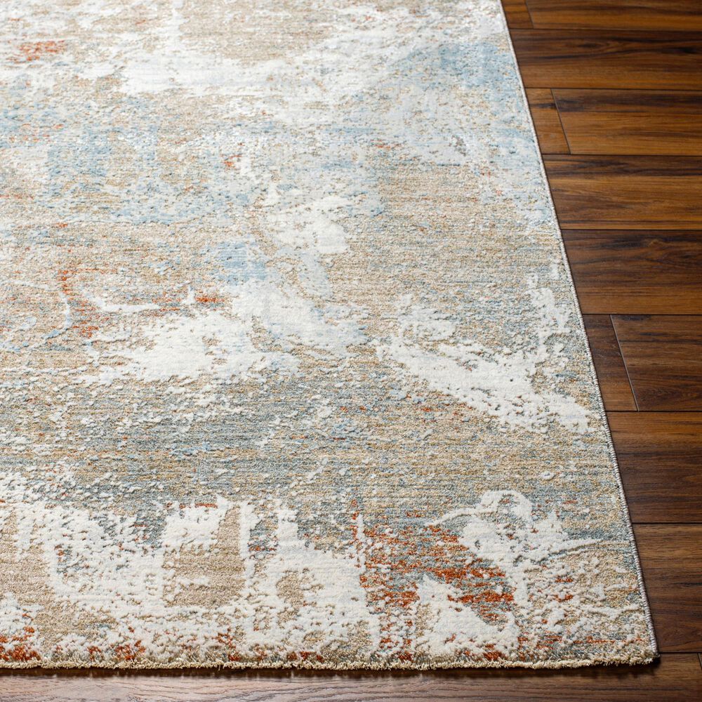 Surya Brunswick Taupe, Gray, Cream, Blue, Light Slate and Seafoam 12' x 15' Area Rug, , large