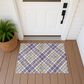 Dalyn Rug Company Soft Essentials Plaid Plum 2"6" x 3"10" Indoor/Outdoor Area Rug, , large