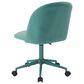 Linon Home Decor Adalynn Swivel Desk Chair in Aqua, , large
