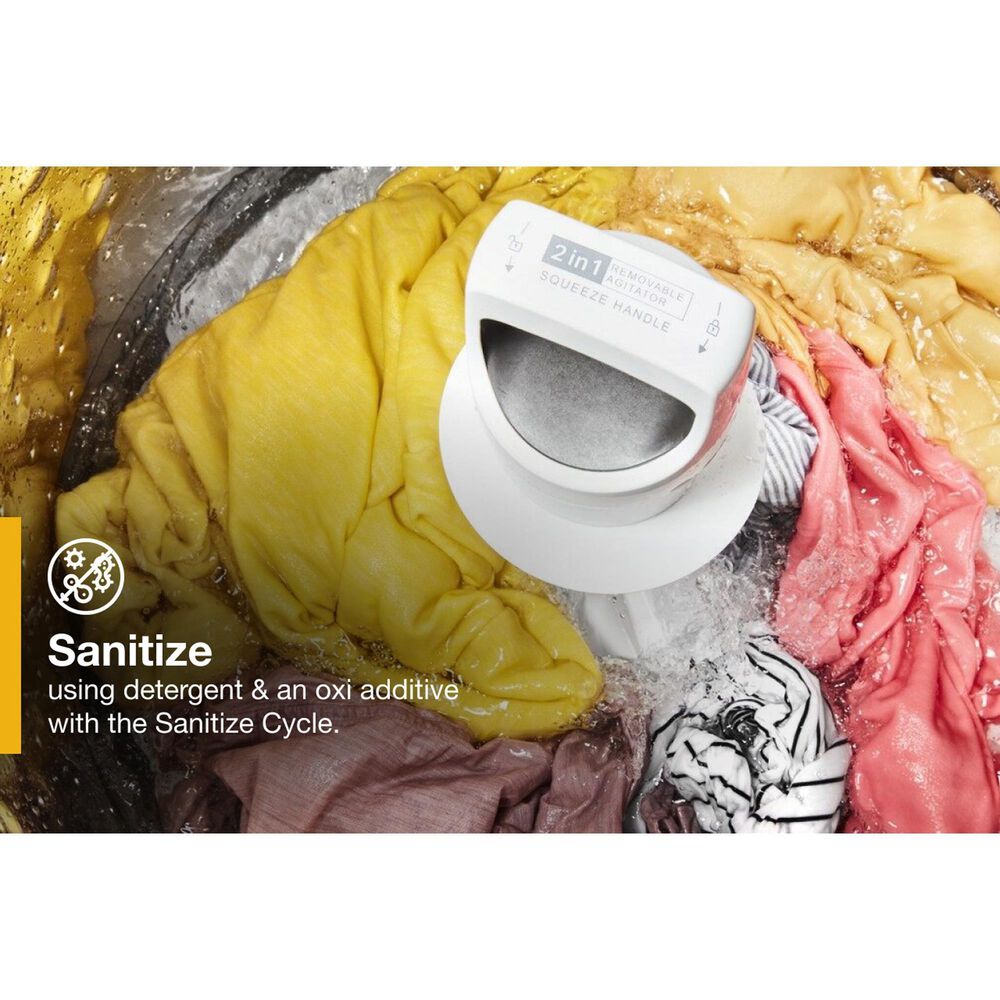 Whirlpool 5.2 Cu. Ft. Top Load Washer with 2-In-1 Removable Agitator in White, , large