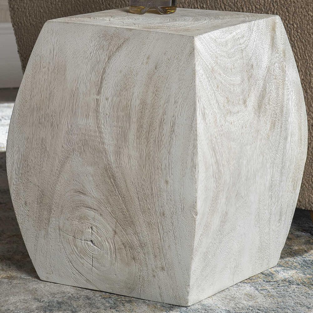 Uttermost Grove Accent Stool in Ivory, , large