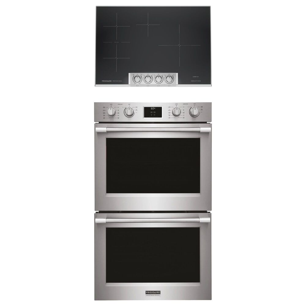 Frigidaire Professional Professional 2-Piece Kitchen Package with 30" Double Wall Oven and 30" Induction Cooktop in Stainless Steel, , large