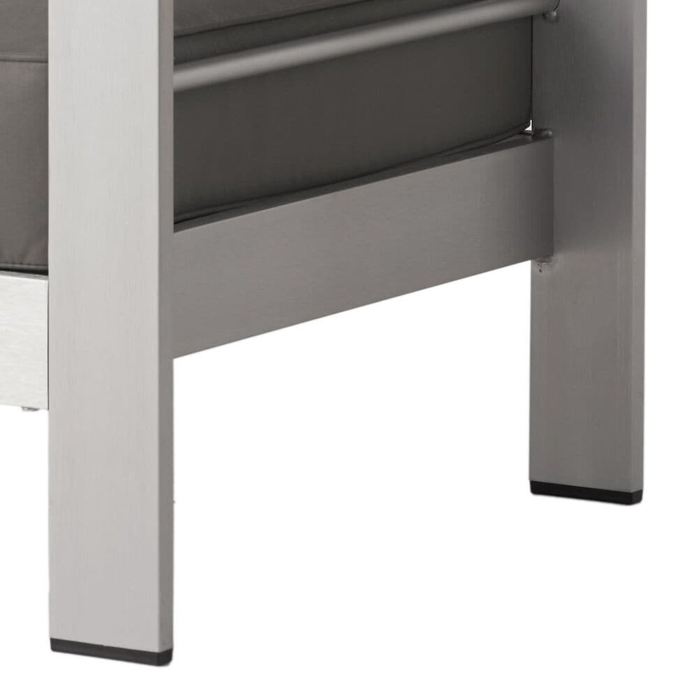 Hearth and Haven Cape Coral Outdoor Club Chair in Silver, , large