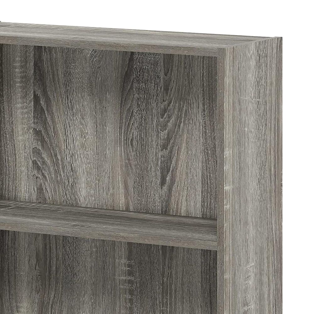 HOMLUX 3-Tier Display Bookshelf with Adjustable Shelves in French Oak, , large