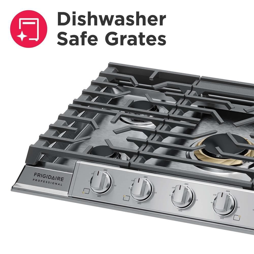 Frigidaire Professional 30&quot; Gas Cooktop in Stainless Steel, , large