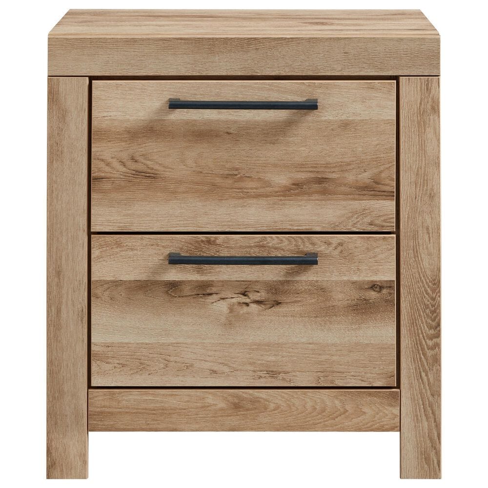 Ashley Hyanna 4-Piece Queen Bedroom Set in Golden Rustic, , large