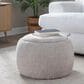 Lumisource Tray Storage Pouf in Light Brown, , large