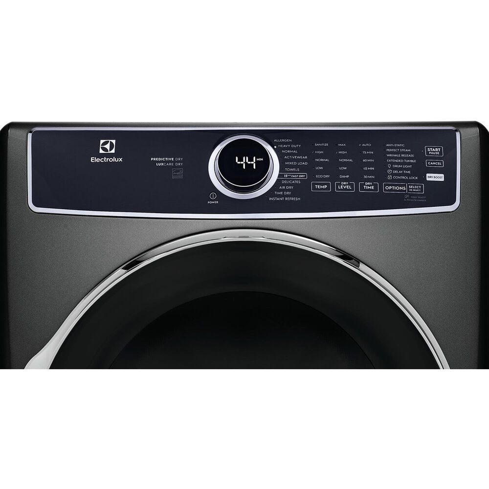 Electrolux 8 Cu. Ft. Front Load Gas Dryer with Steam in Titanium, , large