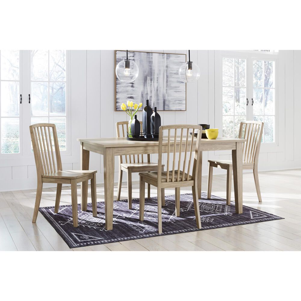 Ashley Gleanville Dining Table in Light Brown - Table Only, , large