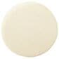 Kinfine Round Faux Sheepskin Ottoman with Matte Black Leg in Cream, , large