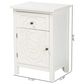 Baxton Studio Lambert 1-Drawer End Table in White, , large