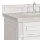 James Martin Vanities Lorelai 36" Single Vanity in Bright White with 3 cm Eternal Jasmine Pearl Quartz Top, , large
